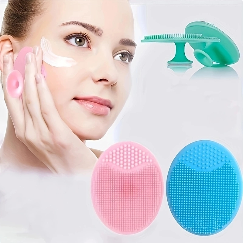 Silicone Face Scrubber Electric - เครื่องมือทำความสะอาดผิวหน้าแบบนุ่ม ที่ขจัดสิวเสี้ยน ขจัดคราบน้ำมัน ลอกผิวหน้าอย่างปลอดภัย แปรงล้างหน้าสองด้าน แปรงล้างหน้า