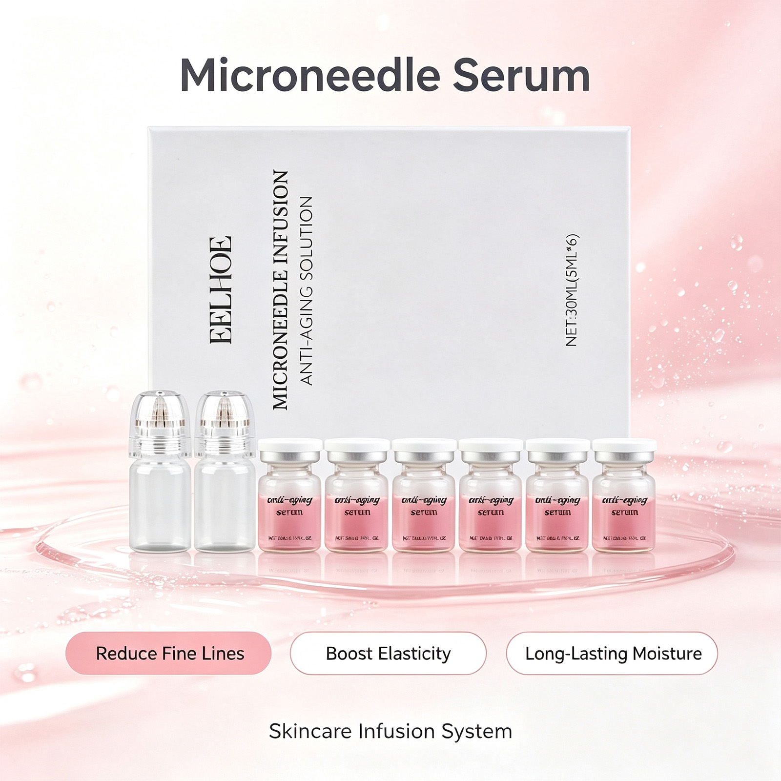 ชุดเซรั่มไมโครนีดเดิล 0.2 มม.  - Hyaluronic Acid Facial Serum บทวิจารณ์และราคา