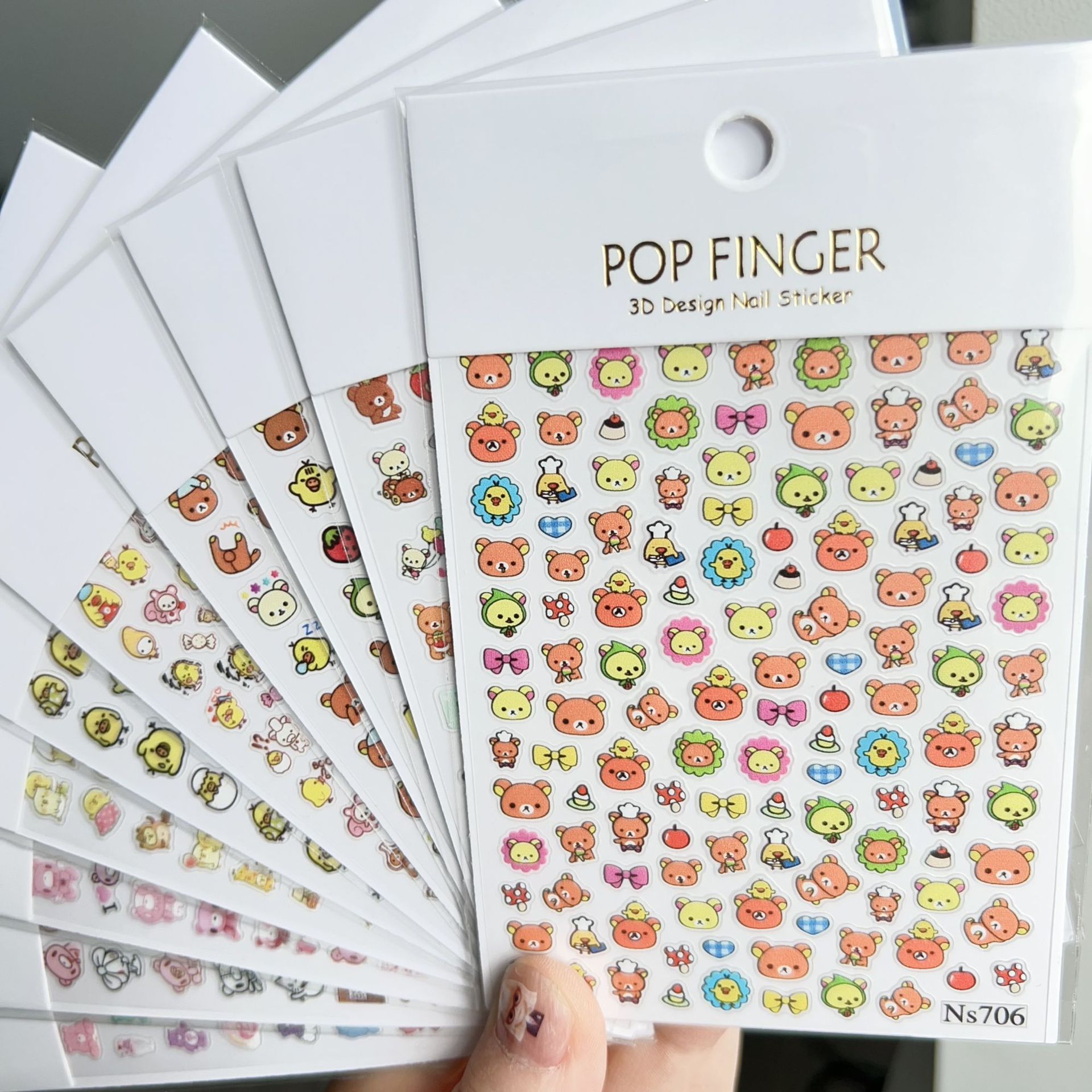 6 ชิ้น สติกเกอร์ติดเล็บลายการ์ - Nail Art บทวิจารณ์และราคา