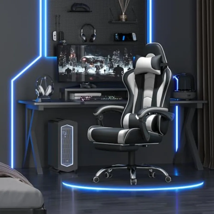 เก้าอี้เกมมิ่งพร้อมที่พักเท้า  - Massage บทวิจารณ์และราคา