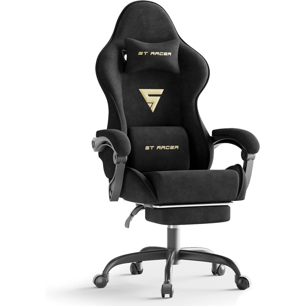 เก้าอี้เกมมิ่งกำมะหยี่แบบเออร์ - Massage บทวิจารณ์และราคา
