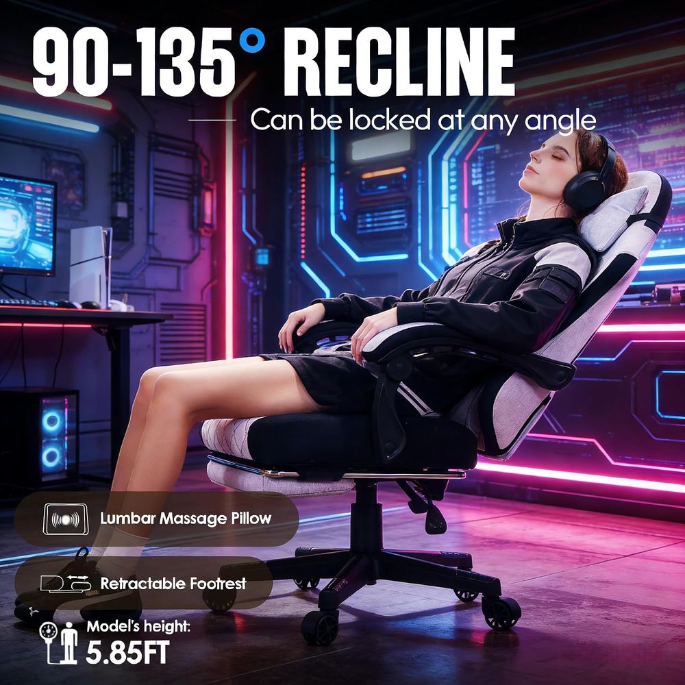 เก้าอี้เกมมิ่งพร้อมเบาะรองนั่ง - Massage บทวิจารณ์และราคา