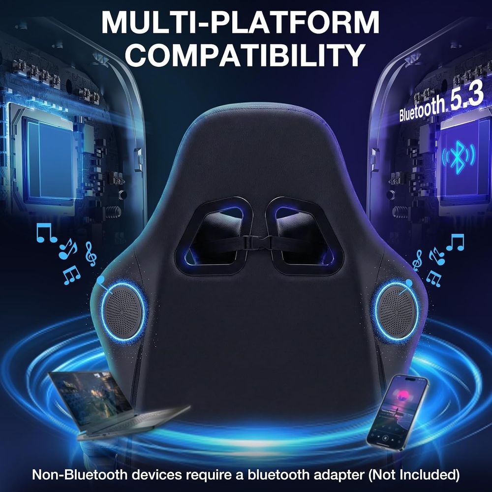 เก้าอี้เกมมิ่ง RGB พร้อมลำโพงบ - Massage บทวิจารณ์และราคา
