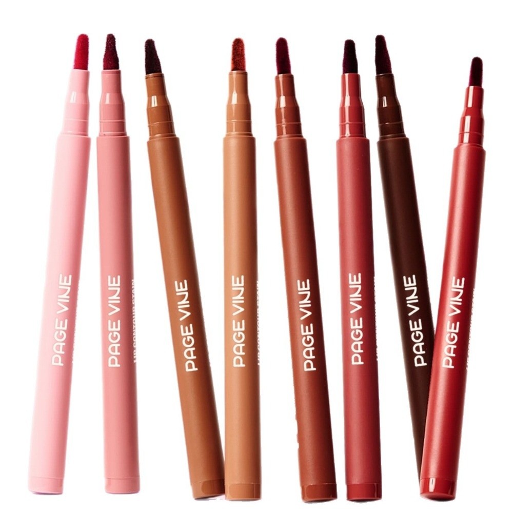 ดินสอเขียนขอบปากสีน้ำตาลกำมะหย - Matte Velvet Lip Tint Long Lasting บทวิจารณ์และราคา