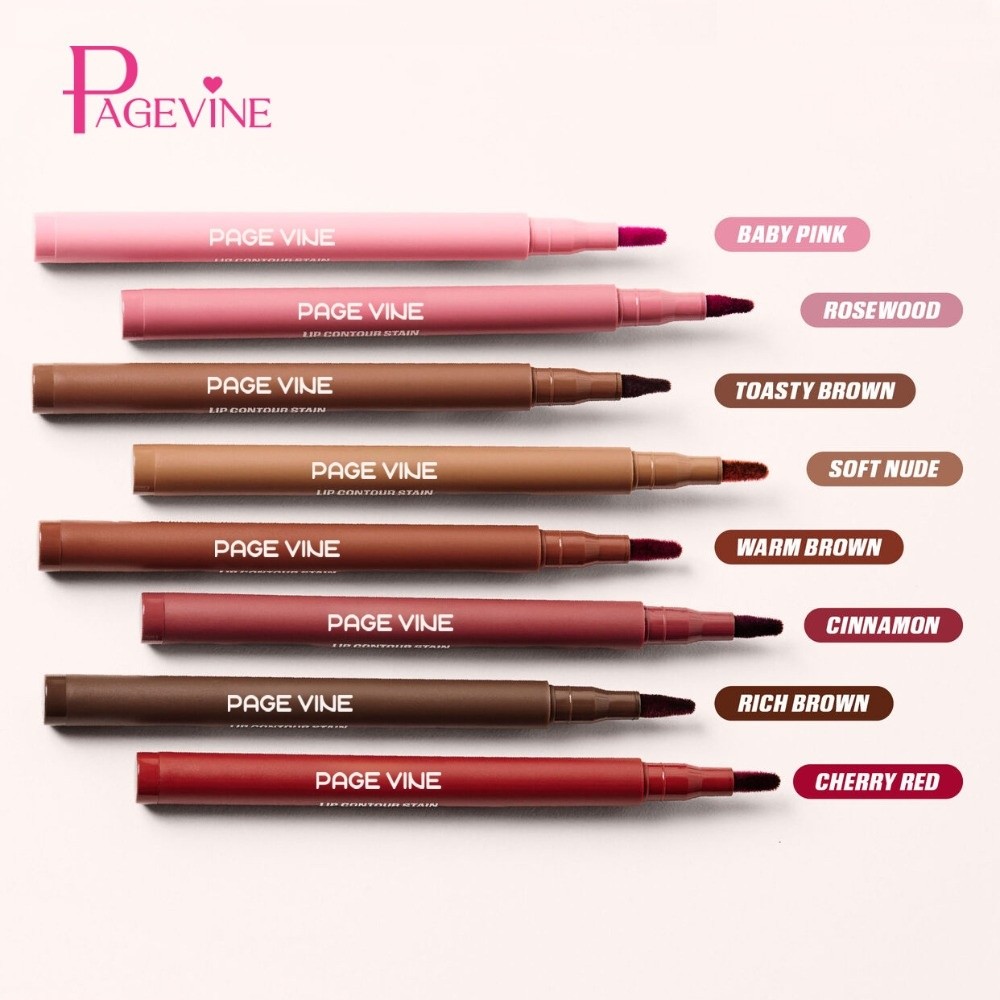 ดินสอเขียนขอบปากสีน้ำตาลกำมะหย - Matte Velvet Lip Tint Long Lasting บทวิจารณ์และราคา